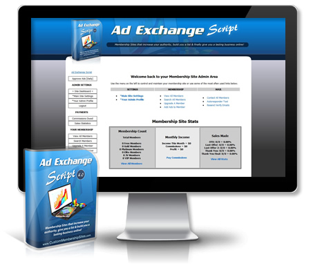 Ad Exchange Script Admin Area